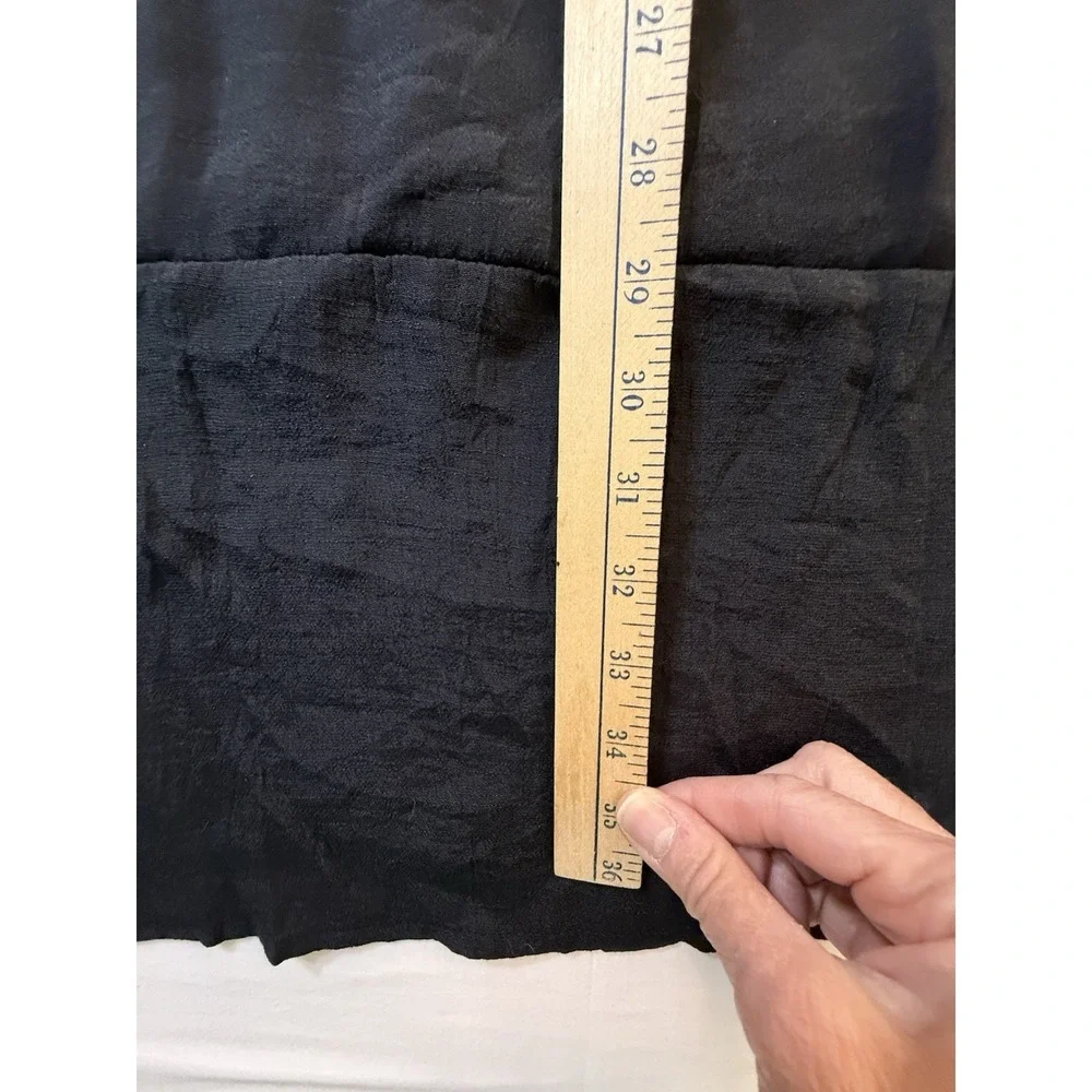 Women's A'Image Black Short Sleeve Dress/Cover Up With Pockets Size Size XXL - Picture 4 of 11